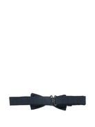 Papillon per bambino Emporio Armani Kids blu con motivo jacquard con aquila all - over - Rubino Kids