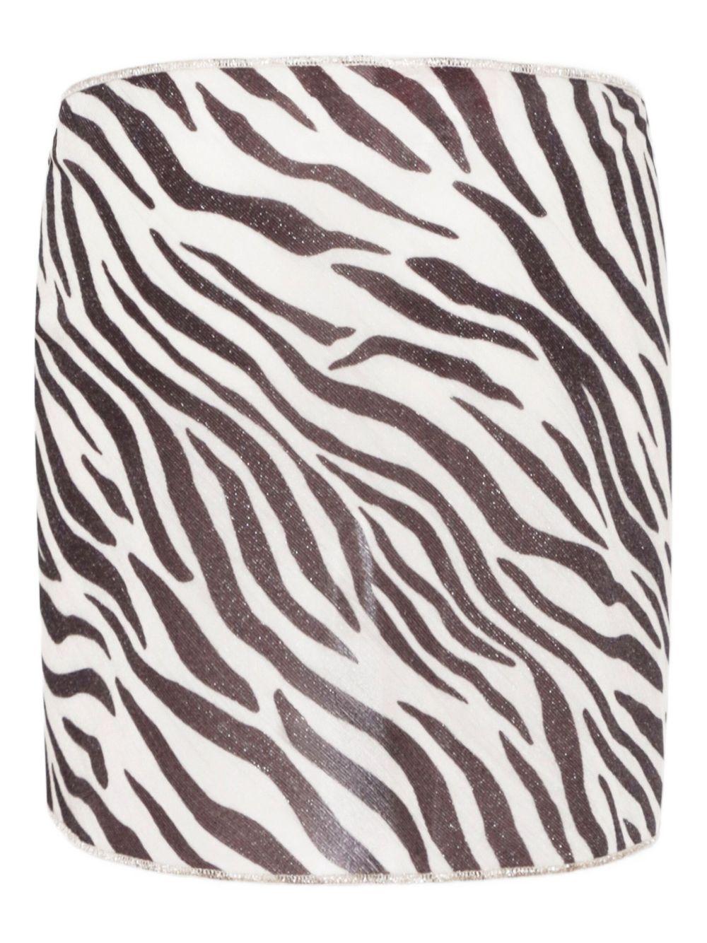 Pareo per bambina MC2 Saint Barth Kids bianco con stampa zebra - Rubino Kids