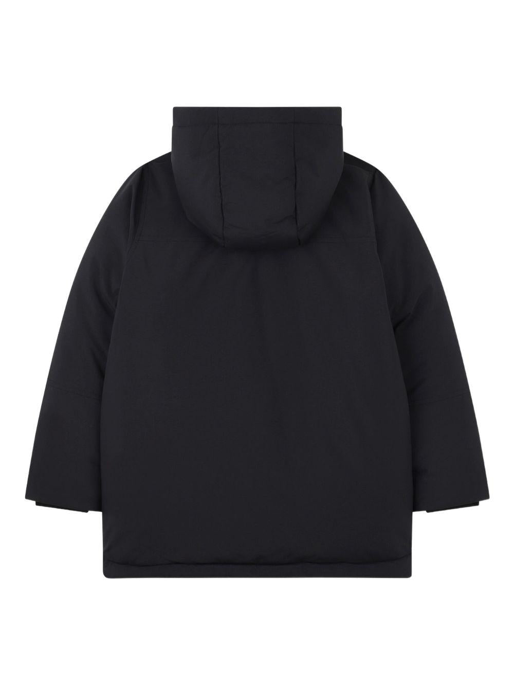 Parka imbottito per bambino BOSS Kids blu con cappuccio - Rubino Kids