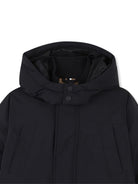 Parka imbottito per bambino BOSS Kids blu con cappuccio - Rubino Kids