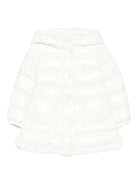 Parka per neonata Moncler Enfant bianco con ruches - Rubino Kids
