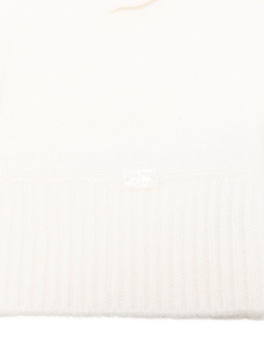 Passamontagna per neonati Tartine Et Chocolat bianco con dettaglio pompon - Rubino Kids