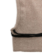 Passamontagna per neonato Album di Famiglia Kids beige con finiture a contrasto - Rubino Kids