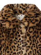 Pelliccia sintetica per bambina Bonpoint marrone con stampa animalier - Rubino Kids