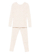 Pigiama per bambina Bonpoint beige con stampa di ciliegie - Rubino Kids