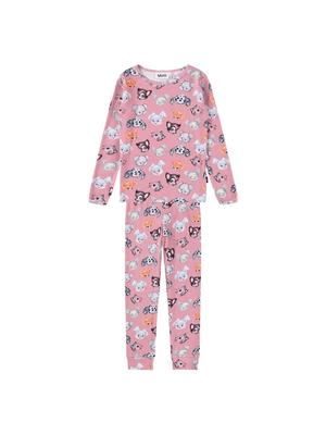 Molo Lue pink graphic print pajamas for girls