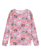 Pigiama per bambina Molo Lue rosa con stampa grafica - Rubino Kids