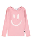Pigiama per bambina Molo Lue rosa con stampa smile - Rubino Kids