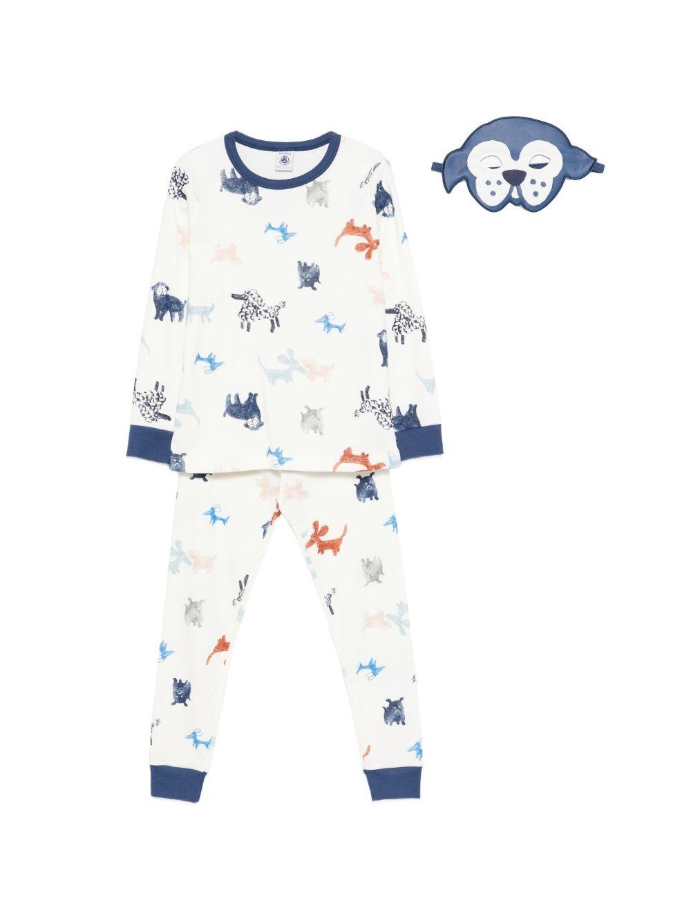 Pigiama per bambino Petit Bateau blu con stampa animali - Rubino Kids