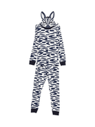 Pigiama per bambino Petit Bateau blu con stampa zebrata - Rubino Kids