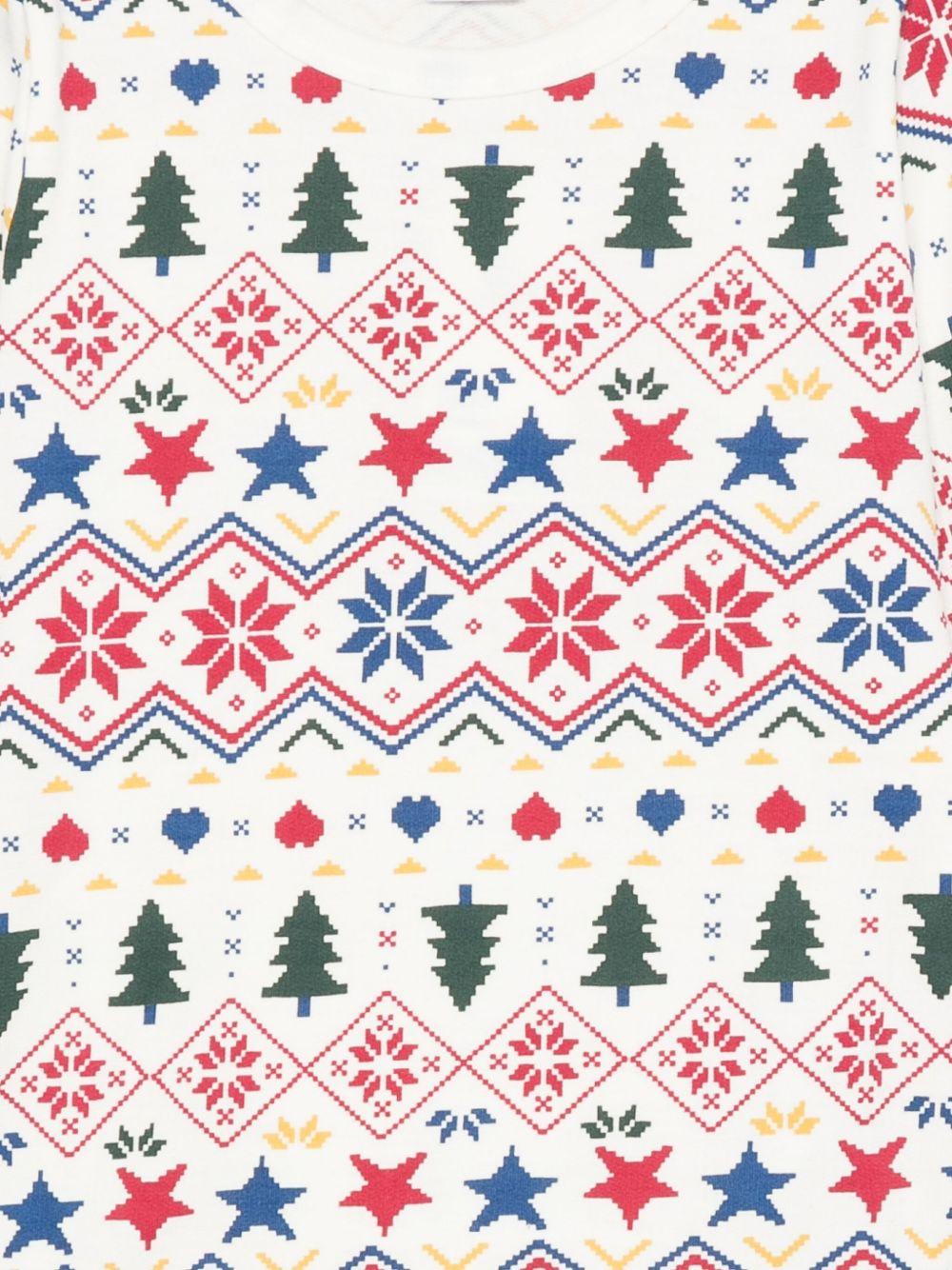 Pigiama per bambino Petit Bateau multicolore con motivo Fair Isle - Rubino Kids