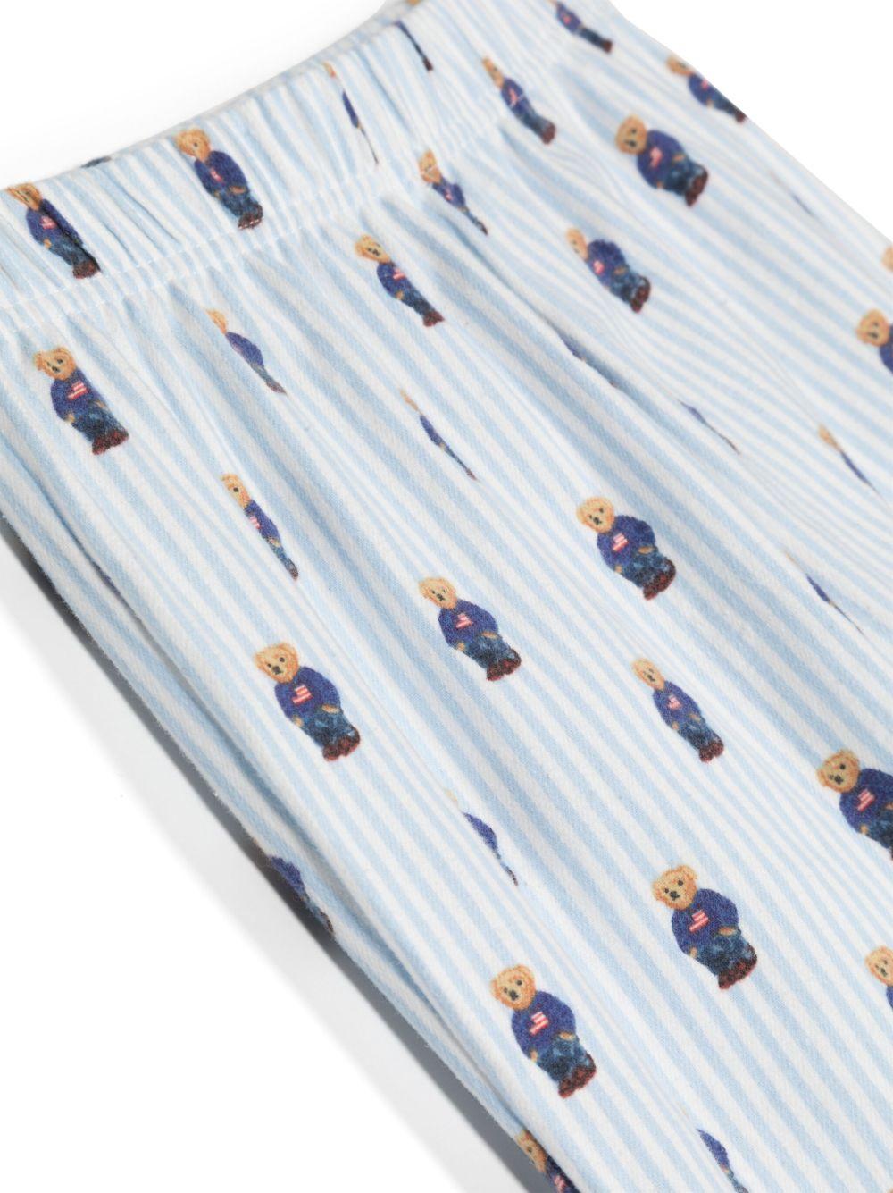 Pigiama per bambino Polo Ralph Lauren Kids blu con motivo Polo Bear - Rubino Kids