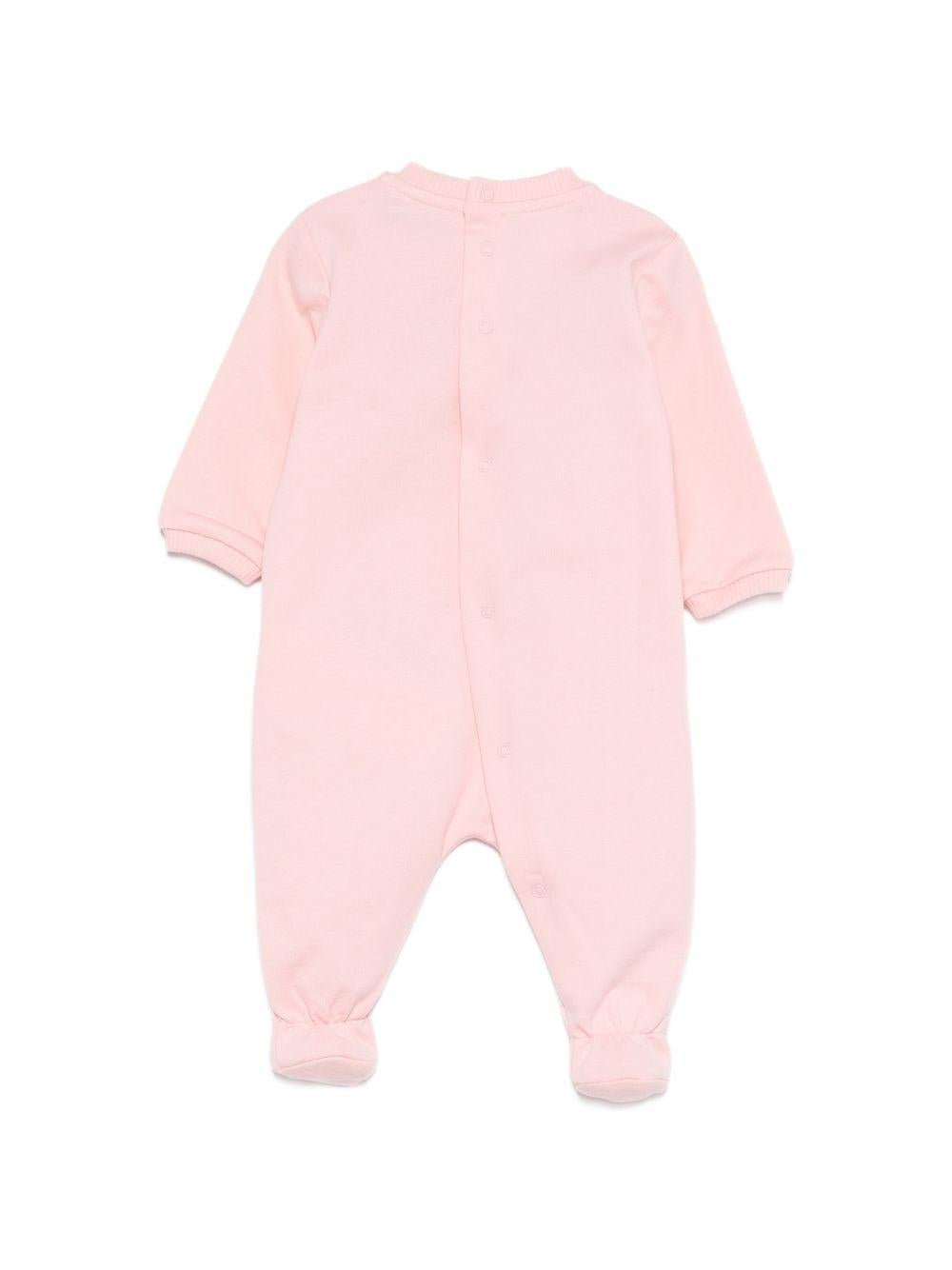 Pigiama per neonata Moschino Kids rosa con stampa grafica Teddy bear - Rubino Kids