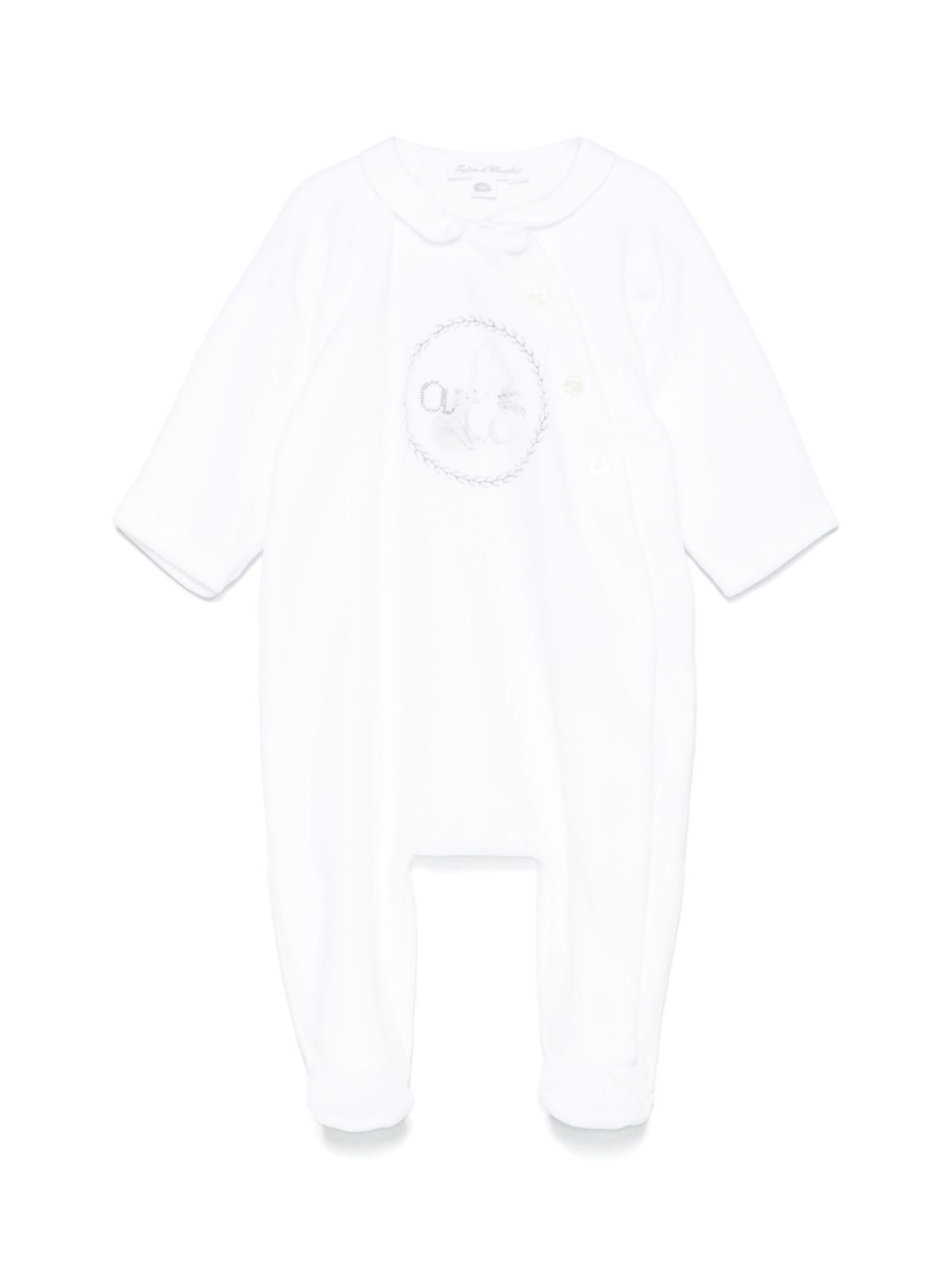 Pigiama per neonata Tartine Et Chocolat bianco con ricamo - Rubino Kids