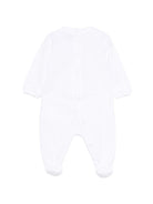 Pigiama per neonati Moschino Kids bianco con stampa grafica Teddy bear - Rubino Kids