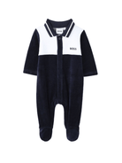 Pigiama per neonato BOSS Kidswear blu con stampa - Rubino Kids