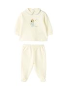 Pigiama per neonato Il Gufo crema con colletto Peter Pan - Rubino Kids