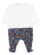 Pigiama per neonato Moschino Kids bianco con stampa Teddy - Rubino Kids
