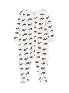 Pigiama per neonato Petit Bateau beige con stampa balena - Rubino Kids
