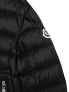 Piumino Acorus per bambino Moncler Enfant nero con polsi regolabili - Rubino Kids