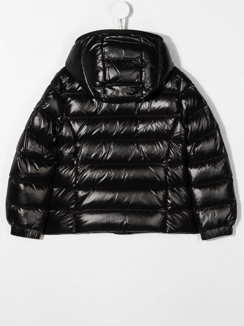 Piumino Bady per bambina Moncler Enfant nero con imbottitura in piuma d'oca - Rubino Kids