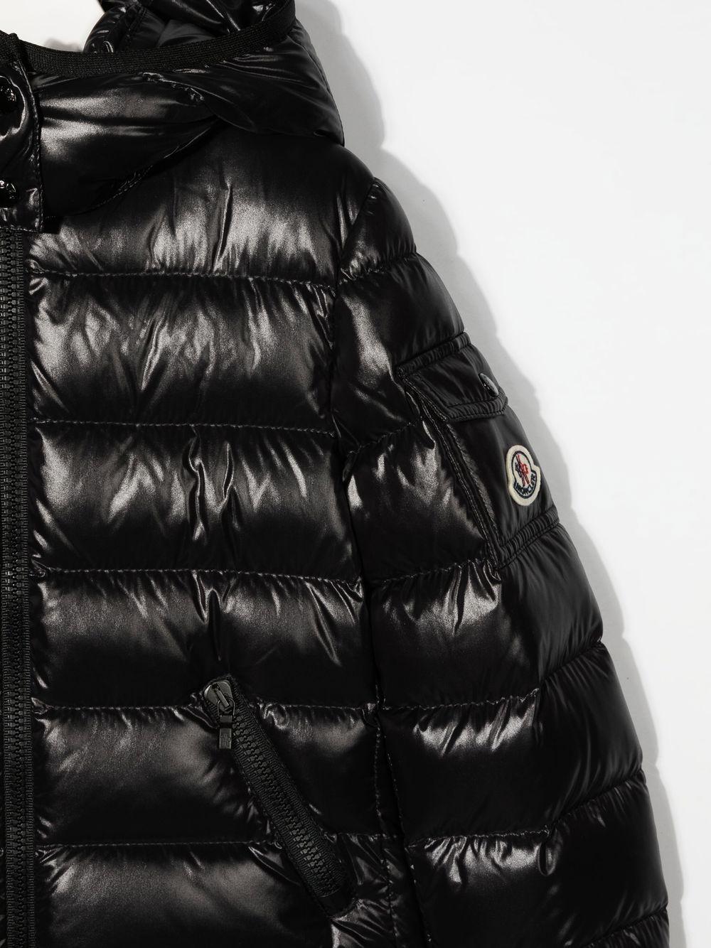 Piumino Bady per bambina Moncler Enfant nero con imbottitura in piuma d'oca - Rubino Kids