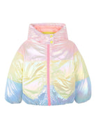 Piumino per bambina Billieblush multicolore con design color - block iridescente - Rubino Kids