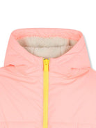 Piumino per bambina Billieblush rosa con grafica SMILE everyday - Rubino Kids