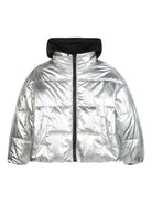 Piumino per bambina Dkny Kids nero con design trapuntato - Rubino Kids