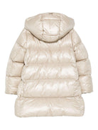 Piumino per bambina Herno Kids beige con cappuccio - Rubino Kids