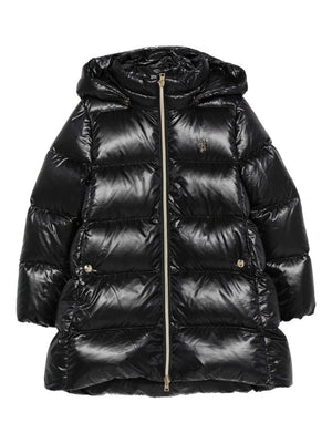 Piumino per bambina Herno Kids nero con cappuccio