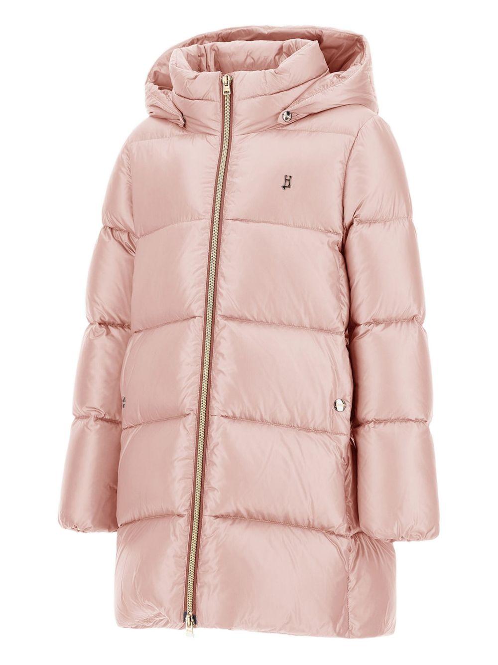 Piumino per bambina Herno Kids rosa con cerniera frontale - Rubino Kids