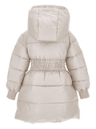 Piumino per bambina Monnalisa beige con cappuccio - Rubino Kids