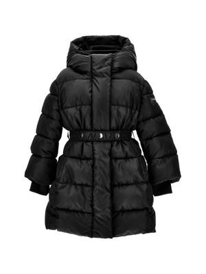 Piumino per bambina Monnalisa nero con cappuccio