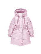 Piumino per bambina Monnalisa rosa con cappuccio - Rubino Kids