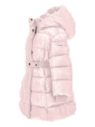 Piumino per bambina Monnalisa rosa con cappuccio - Rubino Kids