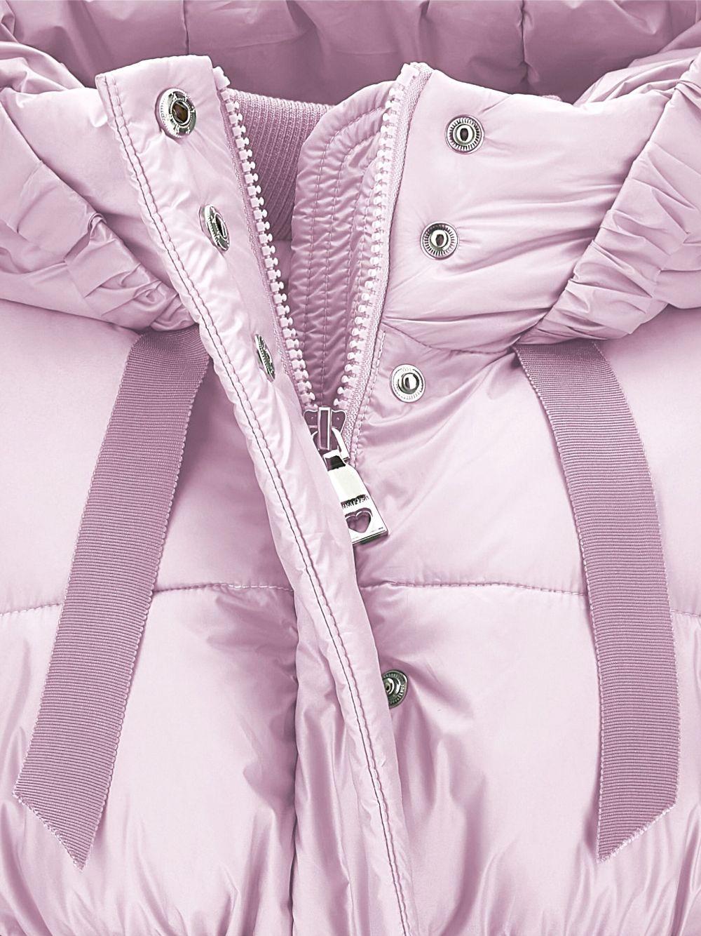 Piumino per bambina Monnalisa rosa con cappuccio - Rubino Kids