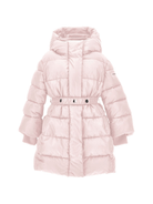 Piumino per bambina Monnalisa rosa con cappuccio - Rubino Kids