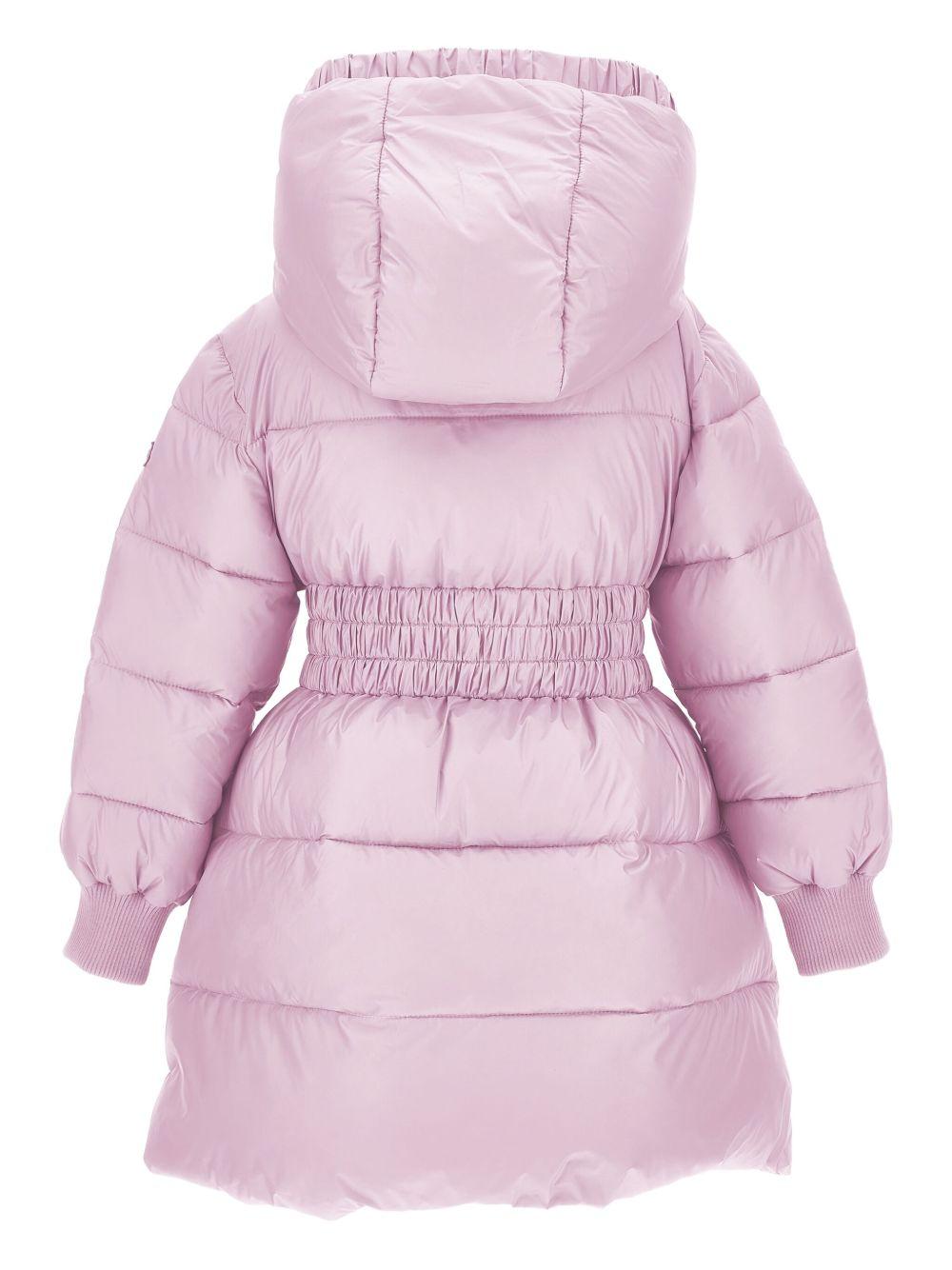 Piumino per bambina Monnalisa rosa con cappuccio - Rubino Kids