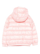 Piumino per bambina Moschino Kids rosa con dettaglio logo - Rubino Kids