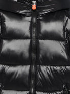 Piumino per bambina Save The Duck Kids Millie nero con cappuccio - Rubino Kids