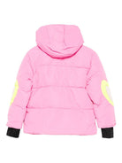 Piumino per bambina Stella McCartney Kids rosa con applicazione a cuore - Rubino Kids
