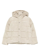 Piumino per bambino John Richmond Junior beige con cappuccio - Rubino Kids