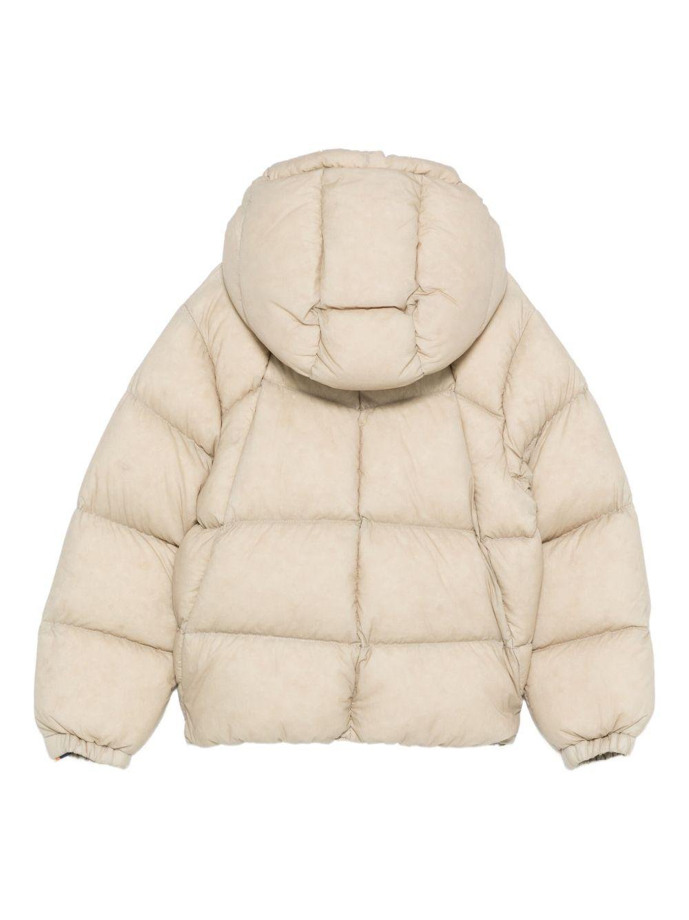 Piumino per bambino K Way Kids beige con cappuccio - Rubino Kids