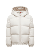 Piumino per bambino Moncler Enfant bianco con cappuccio - Rubino Kids
