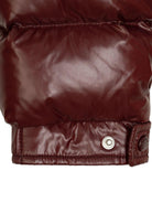 Piumino per bambino Moncler Enfant bordeaux con cappuccio - Rubino Kids