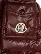 Piumino per bambino Moncler Enfant bordeaux con cappuccio - Rubino Kids