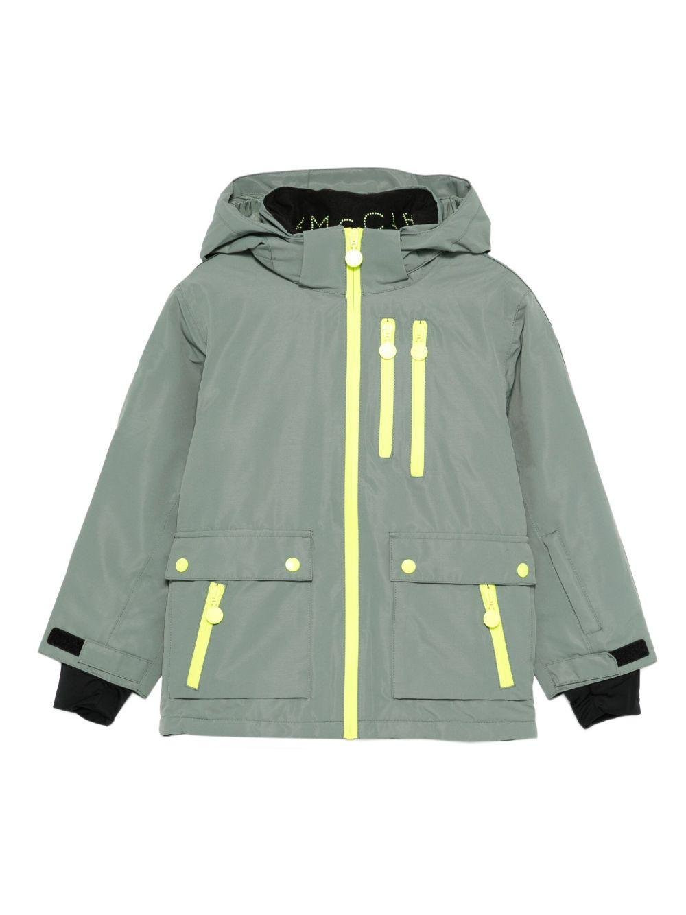 Piumino per bambino Stella McCartney Kids grigio con zip e cappuccio - Rubino Kids