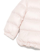 Piumino per neonata Moncler Enfant rosa con cappuccio - Rubino Kids