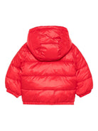 Piumino per neonati Moschino Kids rosso con stampa con logo - Rubino Kids